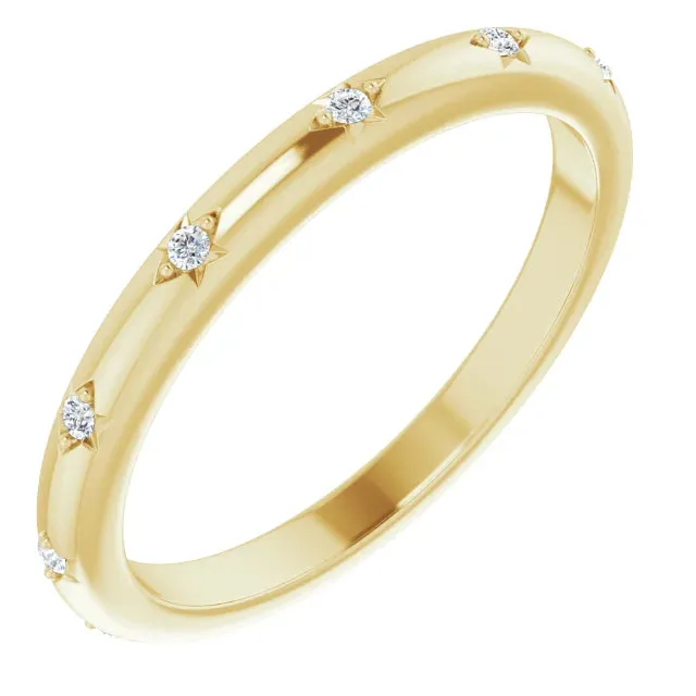 Storyteller by Vintage Magnality Natural Diamond Eternity Band Ring 06 CTW Solid 14K White Yellow Rose Gold Rings