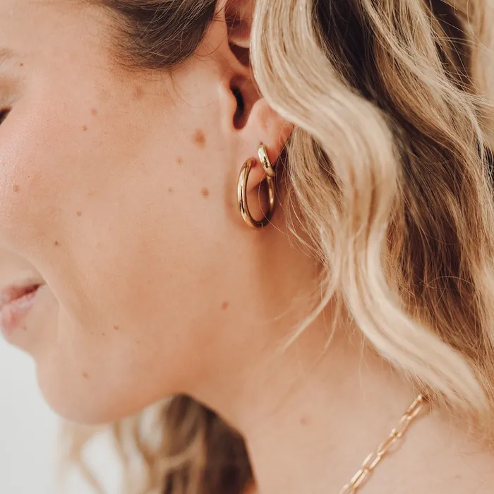 Sweetheart Hoop Earrings WATERPROOF Wholesale Jewelry Earrings
