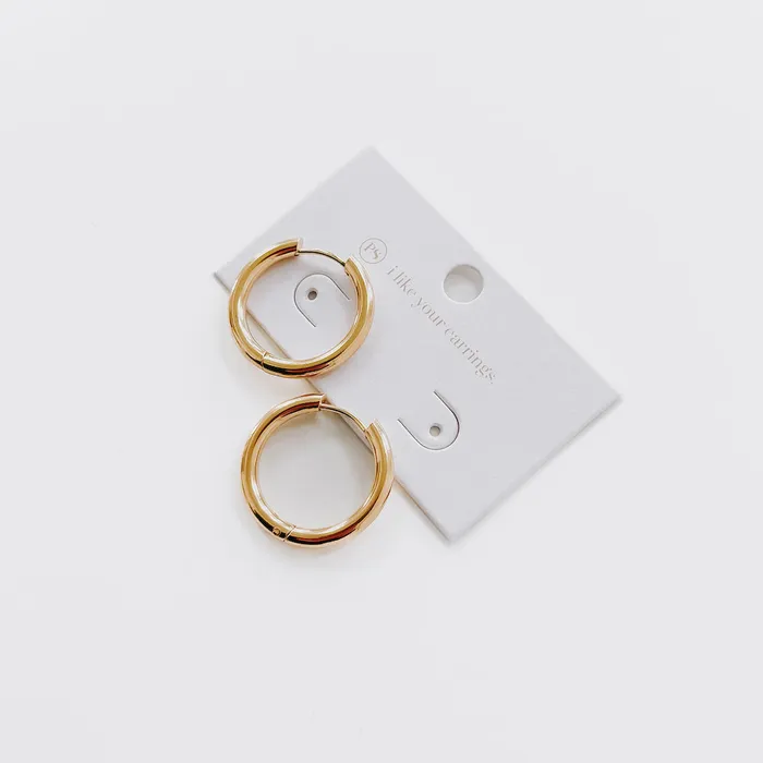 Sweetheart Hoop Earrings WATERPROOF Wholesale Jewelry Earrings Sweetheart Hoop Earrings WATERPROOF Wholesale Jewelry Earrings