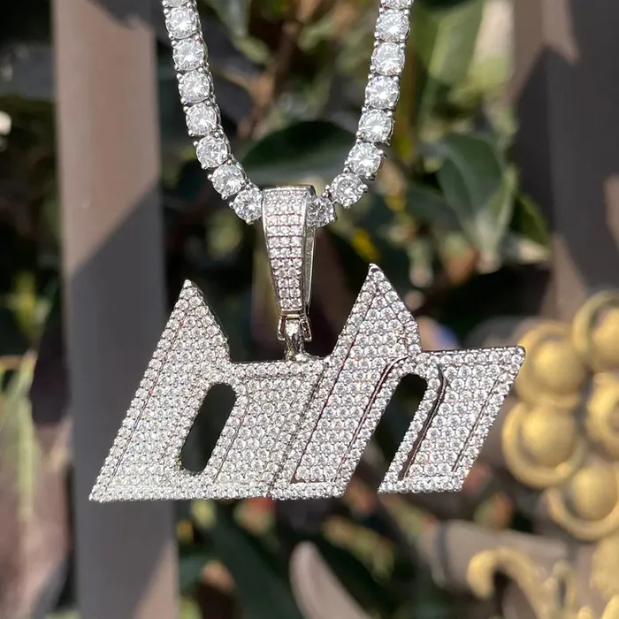 The Icetruck Custom Futuristic Font Pendant Necklaces