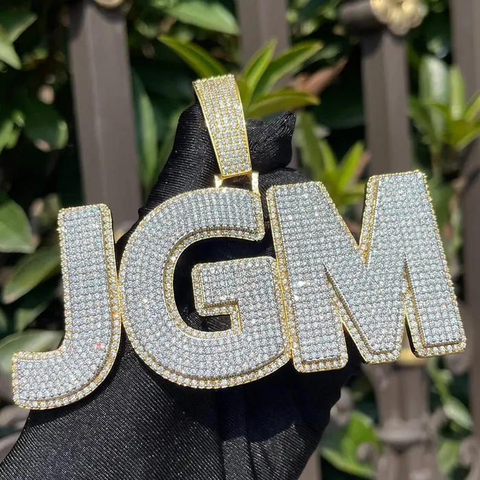 The Icetruck Necklaces Custom Iced Out Modern Font Pendant