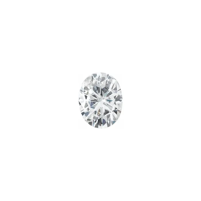 The Saturn 14k White Size 85 Stone Moissanite Oval 7x5mm Black Ring Box Custom Engraving 0 VENVS Rings