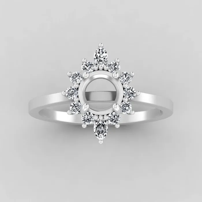 The Sienna Platinum White Size 10 Stone CLR30 Purple Ring Box Custom Engraving 0 VENVS Rings The Sienna Platinum White Size 10 Stone CLR30 Purple Ring Box Custom Engraving 0 VENVS Rings