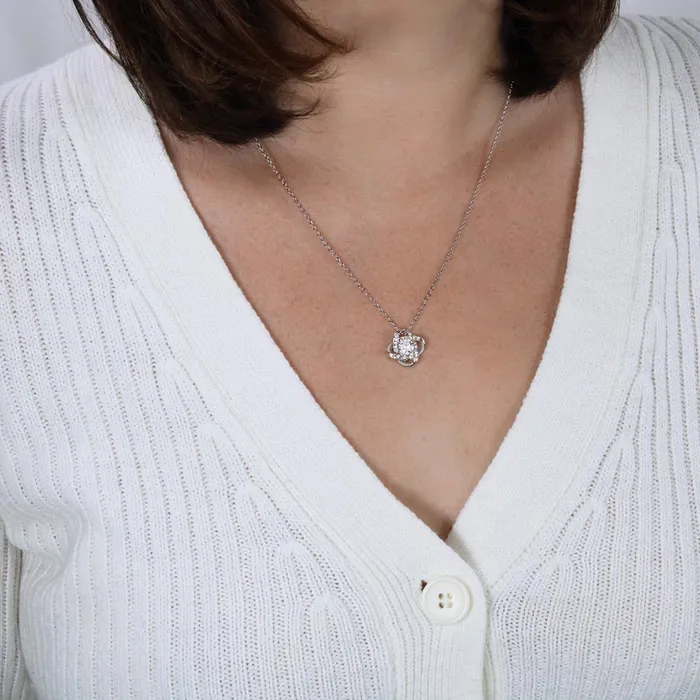 To My Boyfriends Mom Thank You for Raising a Solid Man Knot Pendant Necklace For Your Boyfriends Mom ShineOn Fulfillment Necklaces