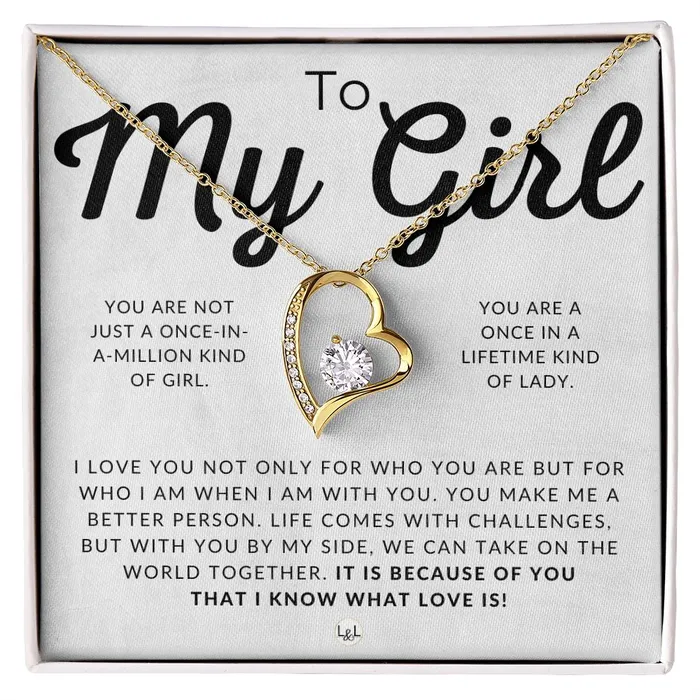 To My Girl Thinking of You Sentimental and Romantic Gift for Her Christmas Valentines Birthday or Anniversary Gifts ShineOn Fulfillment Necklaces To My Girl Thinking of You Sentimental and Romantic Gift for Her Christmas Valentines Birthday or Anniversary Gifts ShineOn Fulfillment Necklaces