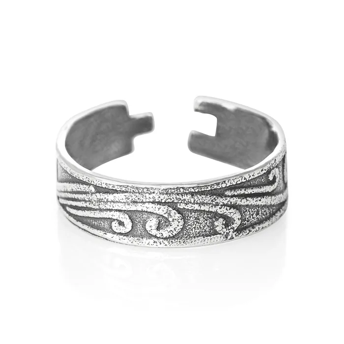 TR1270 Waves Toe Ring Teeda Rings