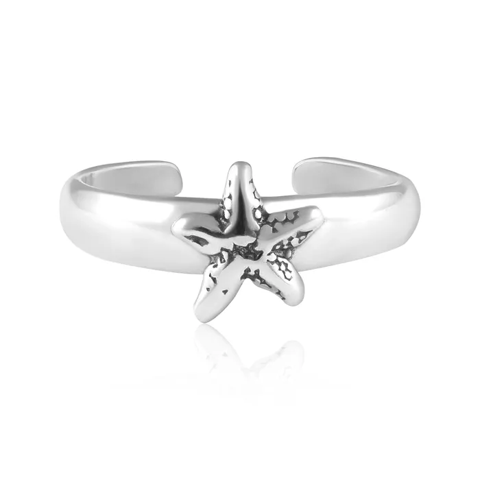 TR3080 Starfish Toe Ring Teeda Rings