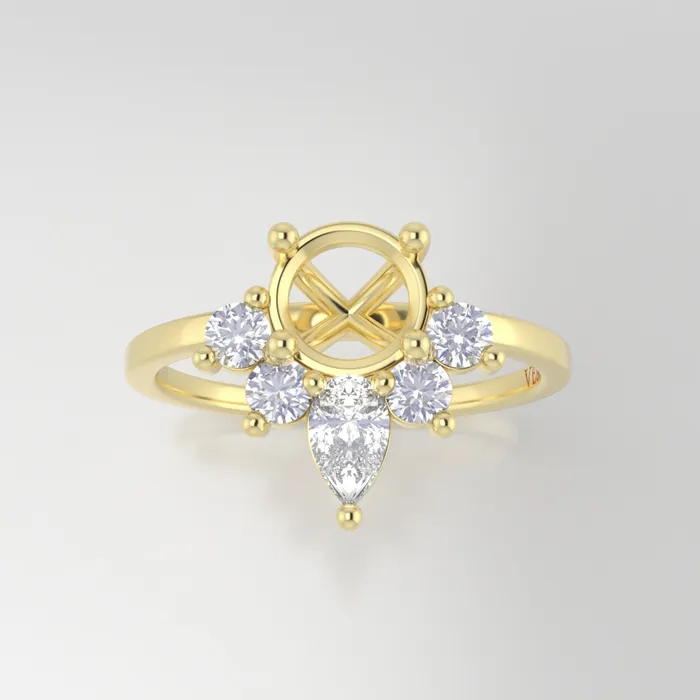 VENVS Rings The Celeste 18k Yellow Size 75 Stone MQ8 Sand Dune Ring Box Custom Engraving 0 VENVS Rings The Celeste 18k Yellow Size 75 Stone MQ8 Sand Dune Ring Box Custom Engraving 0