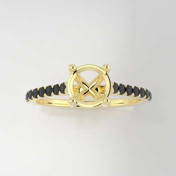 VENVS Rings The Jett 14k Yellow Size 7 Stone SA16 Yellow Ring Box Custom Engraving 0 VENVS Rings The Jett 14k Yellow Size 7 Stone SA16 Yellow Ring Box Custom Engraving 0