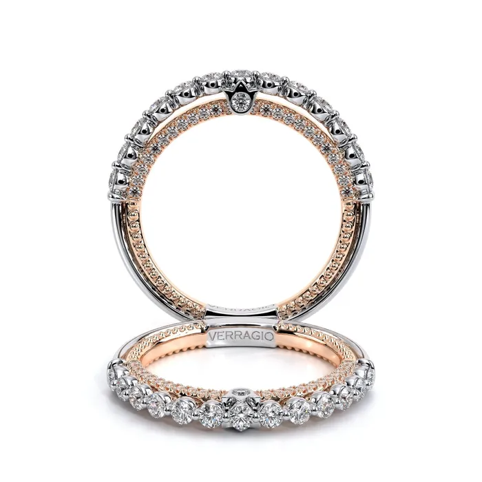Verragio TwoTone ctw Diamond Riviera Engagement Ring 18k Verragio Rings