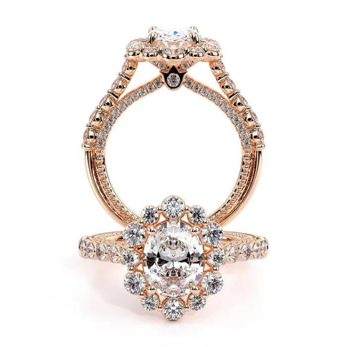 Verragio TwoTone ctw Diamond Riviera Engagement Ring 18k Verragio Rings