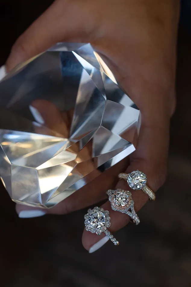 Verragio TwoTone ctw Diamond Riviera Engagement Ring 18k Verragio Rings