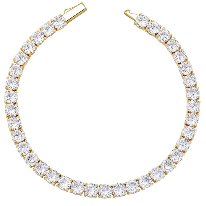 VVS Moissanite Tennis Bracelet in Gold Vermeil The Icetruck Bracelets