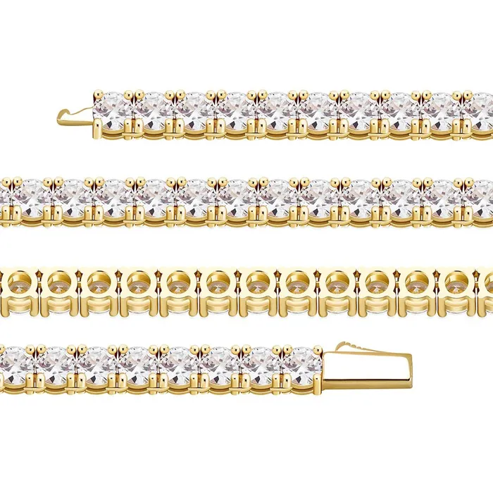 VVS Moissanite Tennis Bracelet in Gold Vermeil The Icetruck Bracelets VVS Moissanite Tennis Bracelet in Gold Vermeil The Icetruck Bracelets