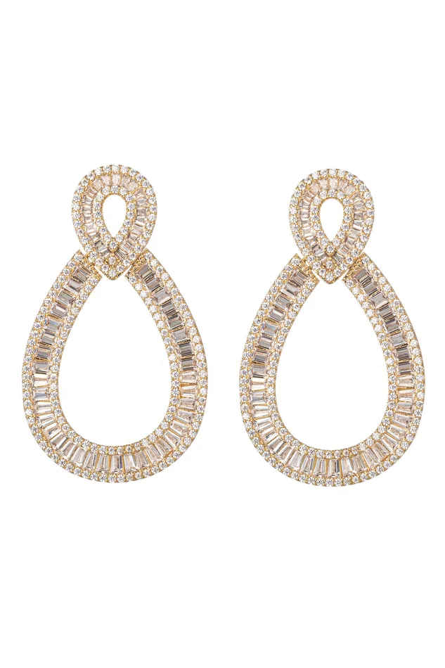 Wedding CZ Statement Earrings Eye Candy LA Earrings