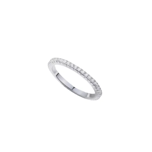 Zirconia classic silver ring pau jewelry Rings